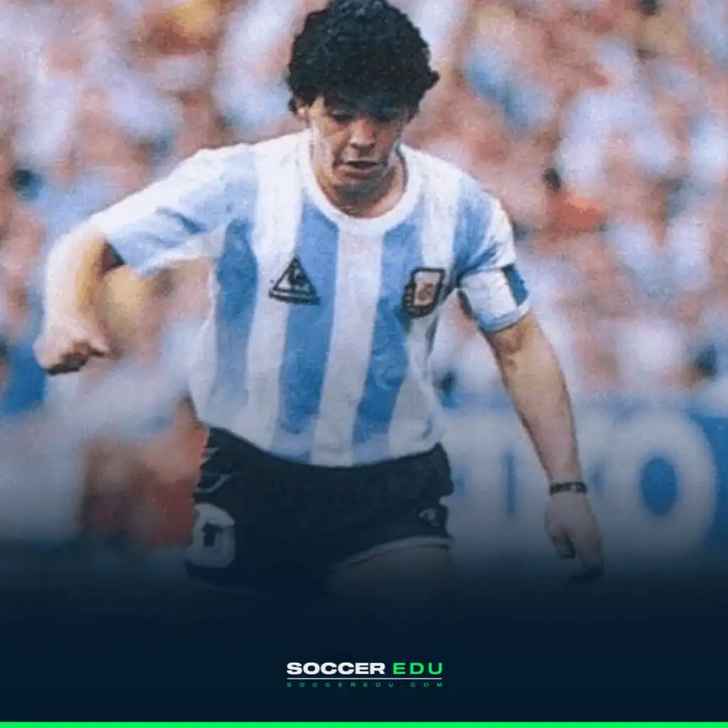 Argentina and Diego Maradona using the 5-3-2 system