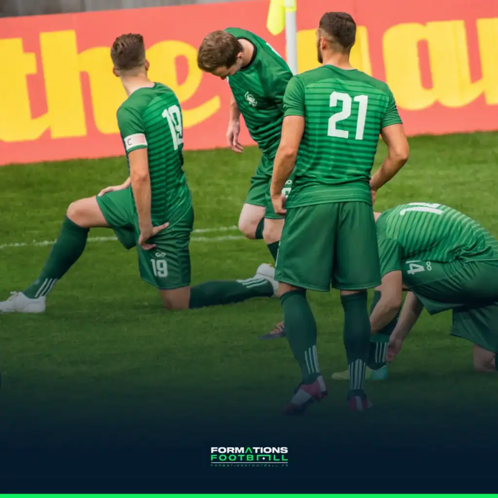 Echauffement au football, un exercice physique 