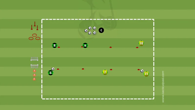 exercice u12 : triangle de passes avec permutations