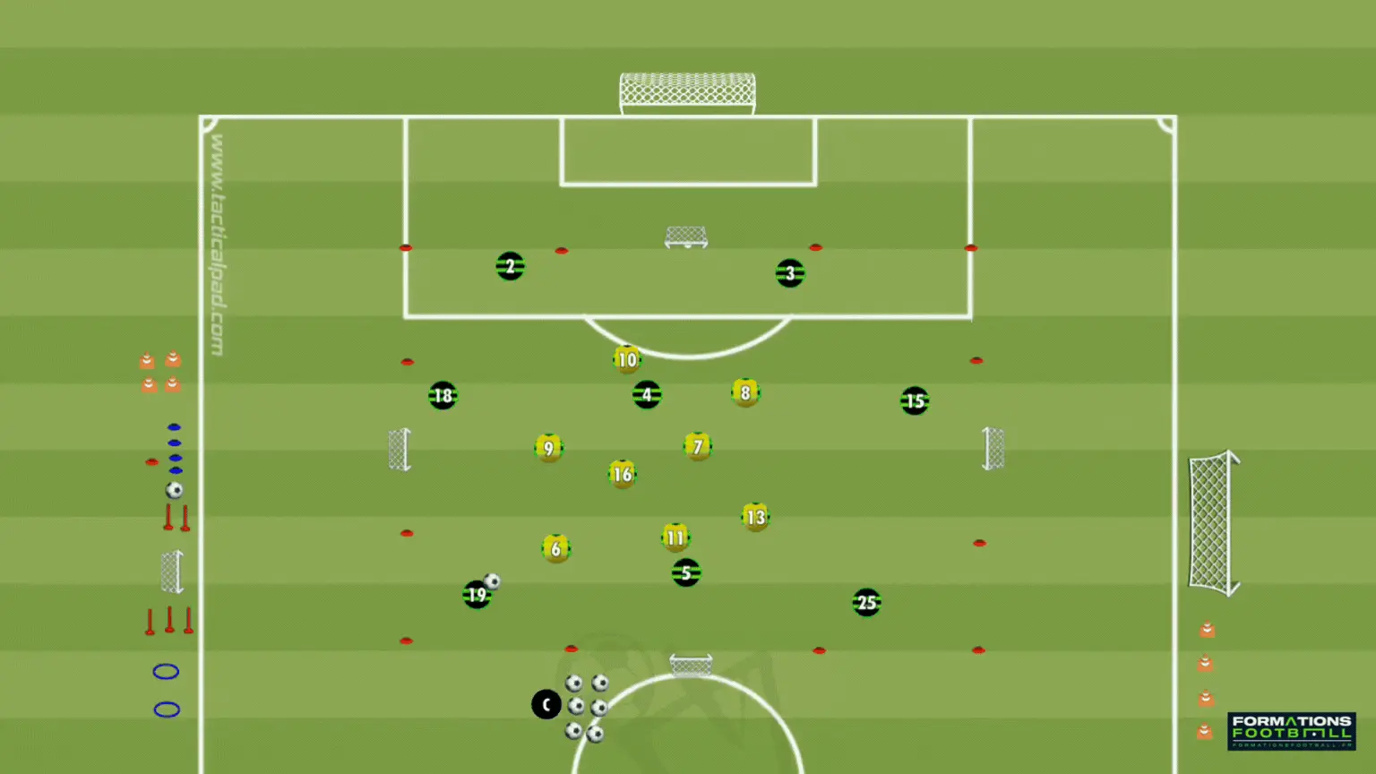 Récupération et projection rapide football