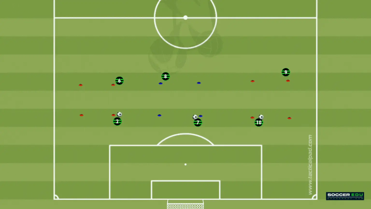 U7 Drill: Simple Pass and Move teaches the basics of combination play